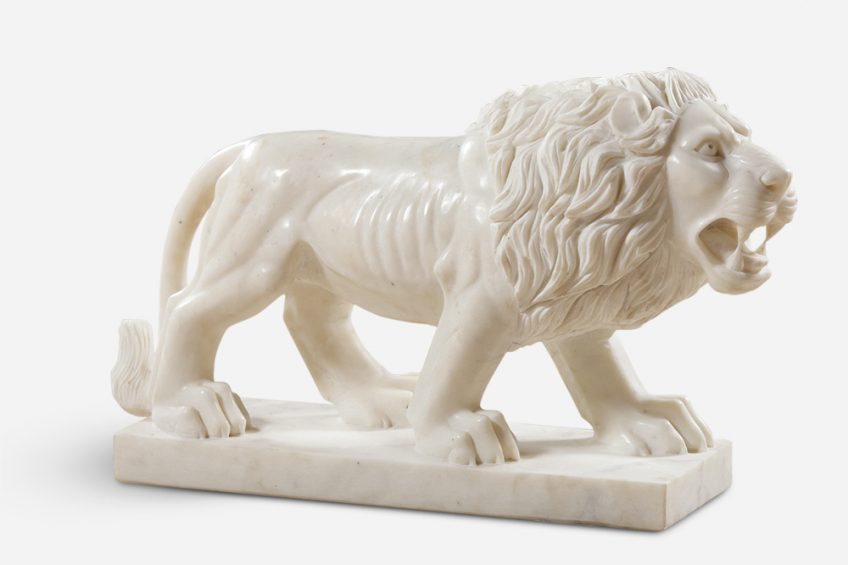 Marble Lion Statue