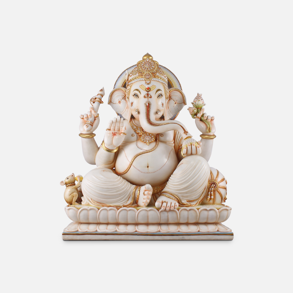 Lord Ganesha Marble Statute
